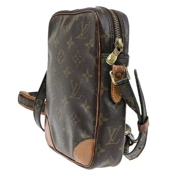 LOUIS VUITTON Danube Shoulder Bag Monogram Leather Brown France M45266 61YF386 - Picture 4 of 15